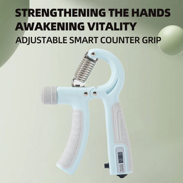Hand grip force de préhension réglable force de préhension 5-60 kg renforçateur de bras design ergonomique antidérapante Bleu ciel